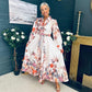 Francis Floral Occasion Dress Cream