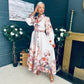 Francis Floral Occasion Dress Cream