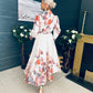 Francis Floral Occasion Dress Cream
