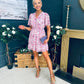 June Banded Mini Dress Paisley Purple
