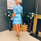 Landi Tiered Mini Dress Splash Blue