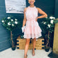 Sandy Embellished Occasion Mini Dress Pwr Pink