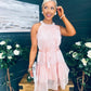 Sandy Embellished Occasion Mini Dress Pwr Pink