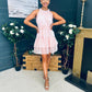 Sandy Embellished Occasion Mini Dress Pwr Pink