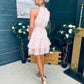 Sandy Embellished Occasion Mini Dress Pwr Pink
