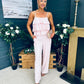Dakota Plisse Detailed Top & Trouser Set Pwr Pink
