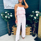 Dakota Plisse Detailed Top & Trouser Set Pwr Pink
