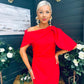 Miranda Detailed Occasion Dress Red
