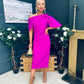 Miranda Detailed Occasion Dress Orchid