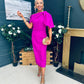 Miranda Detailed Occasion Dress Orchid