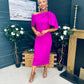 Miranda Detailed Occasion Dress Orchid