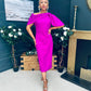 Miranda Detailed Occasion Dress Orchid