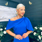 Miranda Detailed Occasion Dress Cobalt