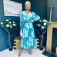 Bailey Banded Midi Dress Floral Marine