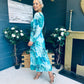 Bailey Banded Midi Dress Floral Marine