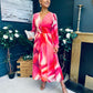 Bailey Banded Midi Dress Ruby