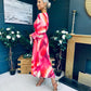 Bailey Banded Midi Dress Ruby