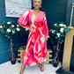 Bailey Banded Midi Dress Ruby