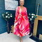Bailey Banded Midi Dress Ruby