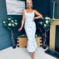 Rhona Occasion Dress Floral Blue