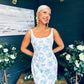 Rhona Occasion Dress Floral Blue