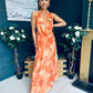 Carrie Halterneck Occasion Dress Amber