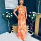Carrie Halterneck Occasion Dress Amber