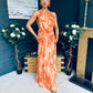 Carrie Halterneck Occasion Dress Amber