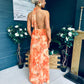 Carrie Halterneck Occasion Dress Amber