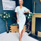 Natasha Angel Sleeve Midi Dress Sage