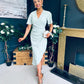Natasha Angel Sleeve Midi Dress Sage