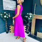 Jean Detailed Occasion Dress Orchid
