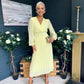 Blaire Banded Midi Dress Yellow Pre Order Arriving 10 May