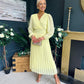 Blaire Banded Midi Dress Yellow Pre Order Arriving 10 May
