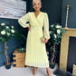 Blaire Banded Midi Dress Yellow Pre Order Arriving 10 May