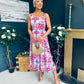 Alice Square Neck Midi Dress Pastel