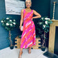 Alice Square Neck Midi Dress Purple