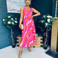 Alice Square Neck Midi Dress Purple