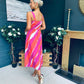 Alice Square Neck Midi Dress Purple