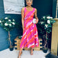 Alice Square Neck Midi Dress Purple