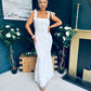 Seana Crochet Occasion Maxi Dress White