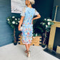 Mandy Embellished Occasion Dress Blue