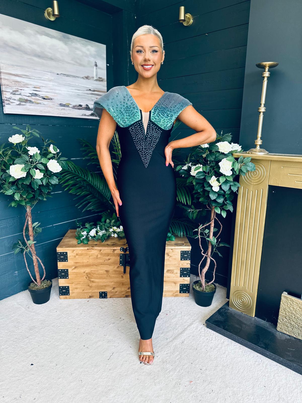 Trinity Embellished Occasion Dress Dress Black