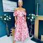 Samantha Bardot Occasion Dress Rouge