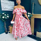 Samantha Bardot Occasion Dress Rouge