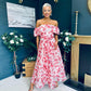 Samantha Bardot Occasion Dress Rouge