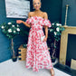 Samantha Bardot Occasion Dress Rouge