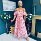 Samantha Bardot Occasion Dress Rouge