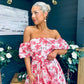 Samantha Bardot Occasion Dress Rouge