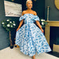 Samantha Bardot Occasion Dress Blue